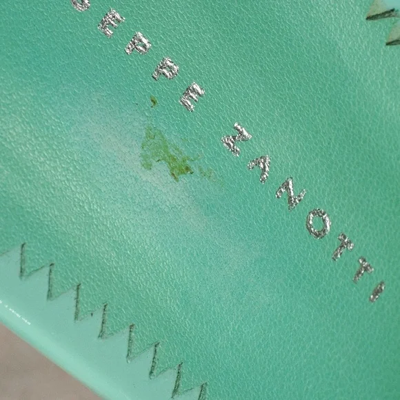 Giuseppe Zanotti Turquoise Patent Leather Arrow Stiletto Heels - Picture 9 of 16